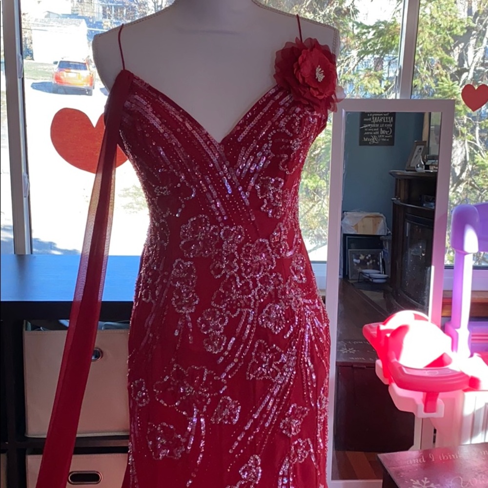 Red gown - Picture 4 of 12